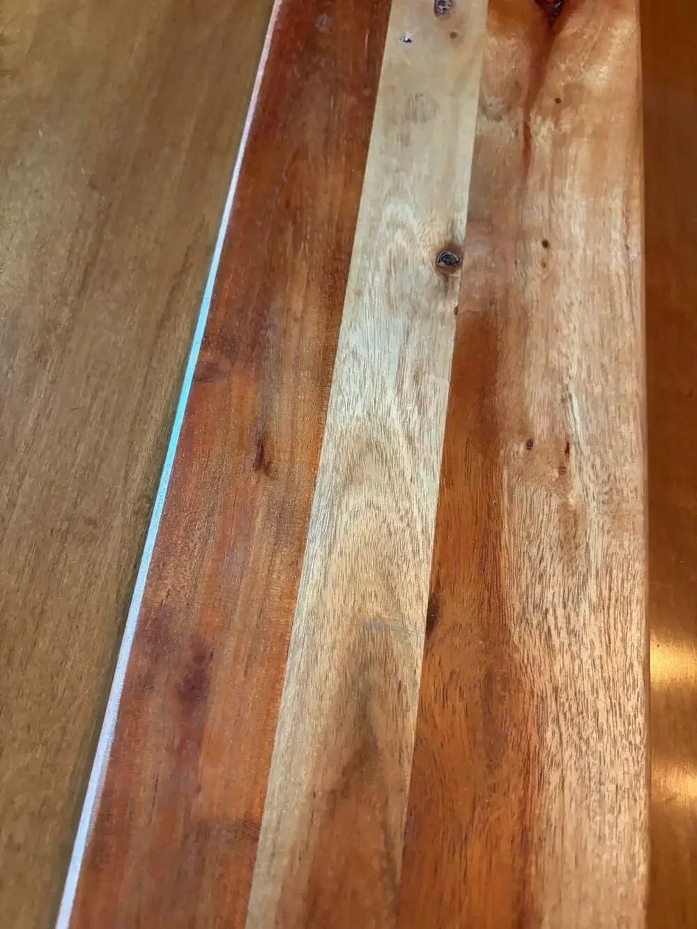 Long Acacia Wood Serving Board with Dual Handles 33 Inches